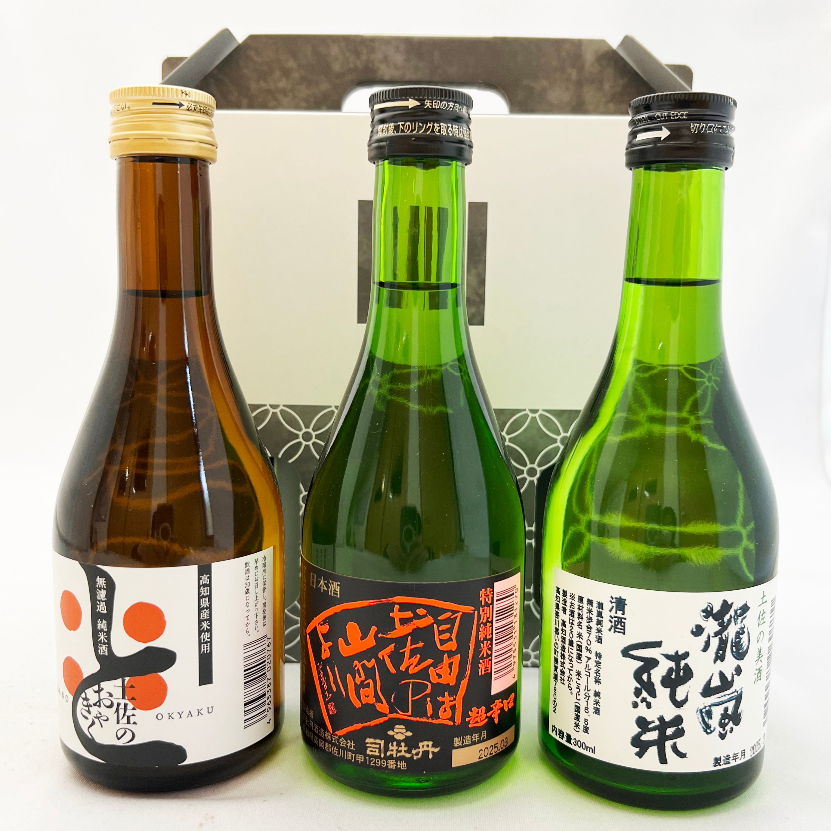 土佐の地酒飲み比べセット 300ml×3本 – ドコでもひろめ -ひろめ市場