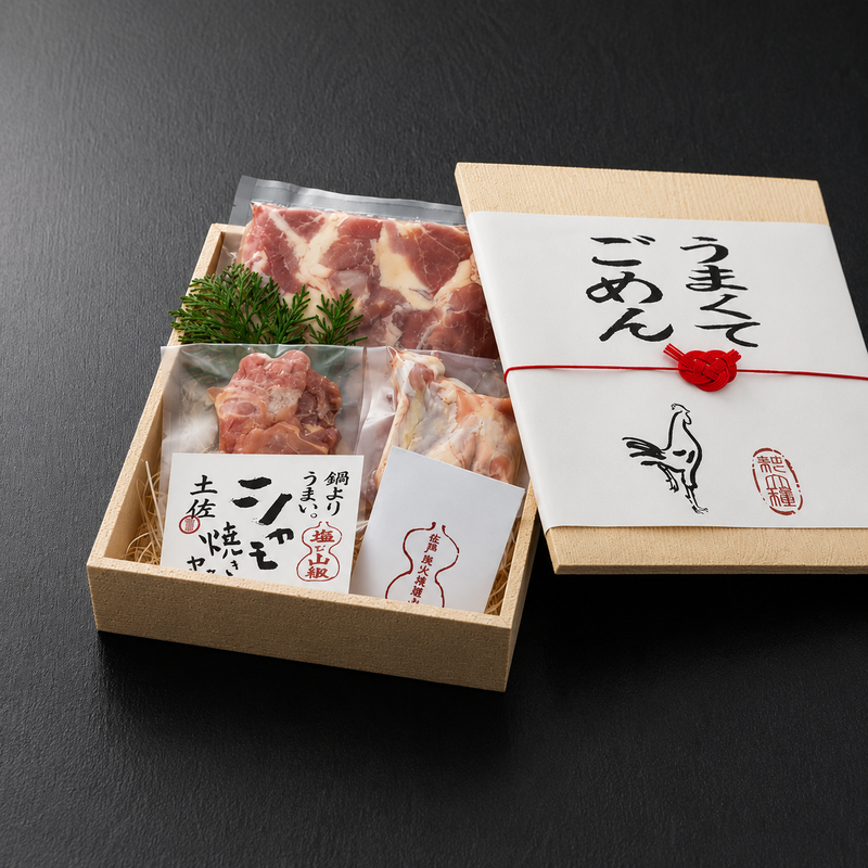 【龍馬が愛した希少純血種しゃも肉】ごめんケンカシャモ焼きヤキセット【軍鶏伝】