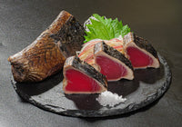 【野島水産】藁焼き鰹たたき１本（特製ポン酢１本、深層水塩1包付）